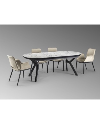 ANTEA -MESA COMEDOR- T MARMOL BLANCO